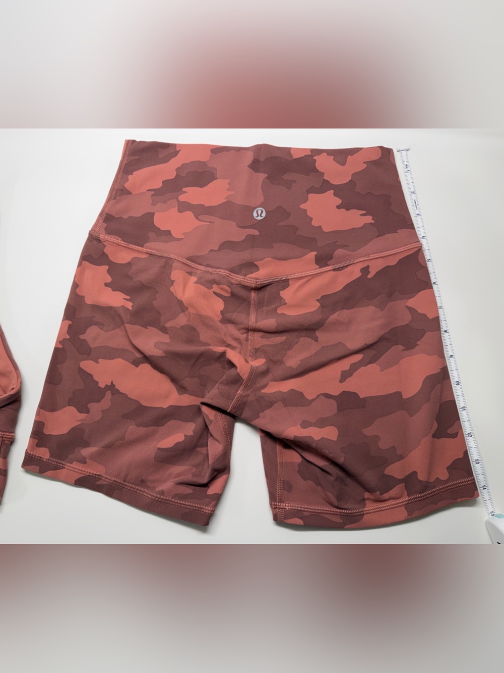 Lululemon Align High-Rise bike shorts size 6 Heritage 365 Camo Brier Rose Multi